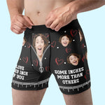 Custom Photo Funny Inch Love Gifts for Couples - Personalized Boxer Briefs