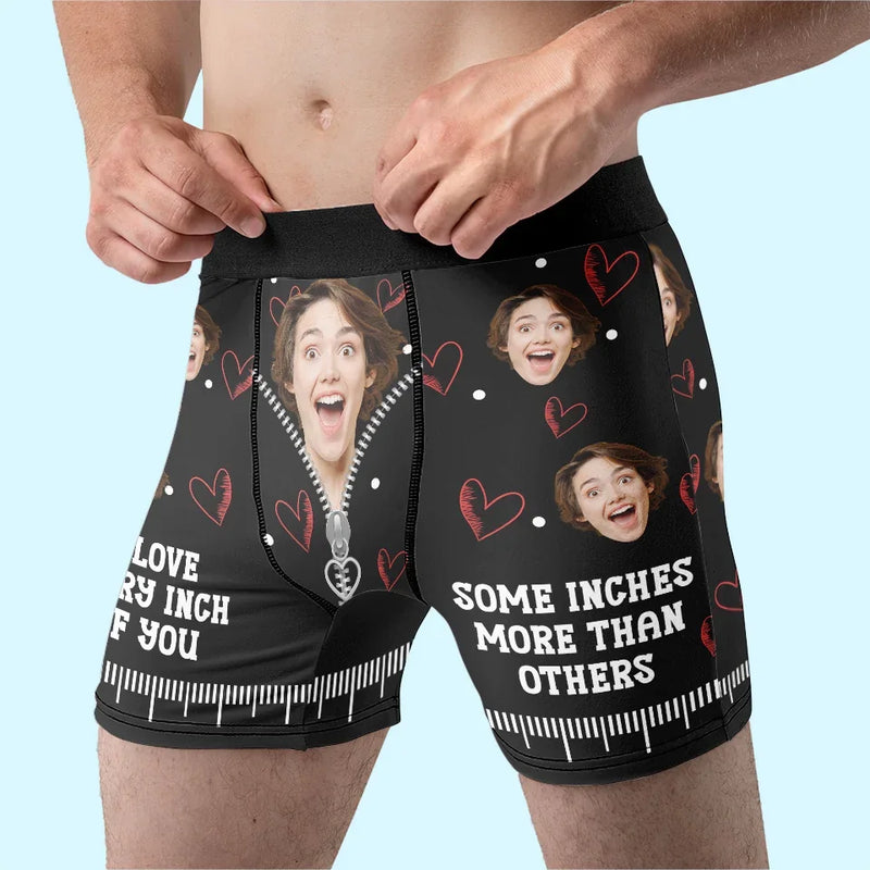 Custom Photo You’re My Favorite Reason To Lose Sleep - Couple Personalized Custom Boxer Briefs, Men's Boxers - Gift For Husband Wife, Anniversary