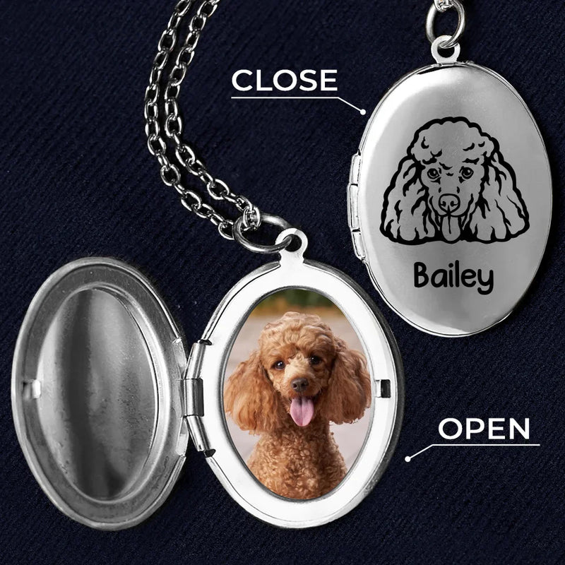 Custom Photo You're Always On My Mind - Memorial Personalized Custom Locket Necklace - Sympathy Gift For Pet Owners, Pet Lovers