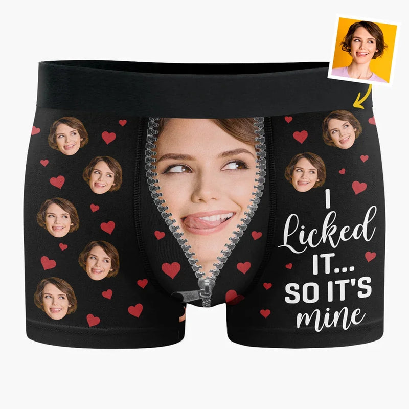 Custom Photo Some People Are Worth Melting For - Couple Personalized Custom Boxer Briefs, Men's Boxers - Gift For Husband Wife, Anniversary