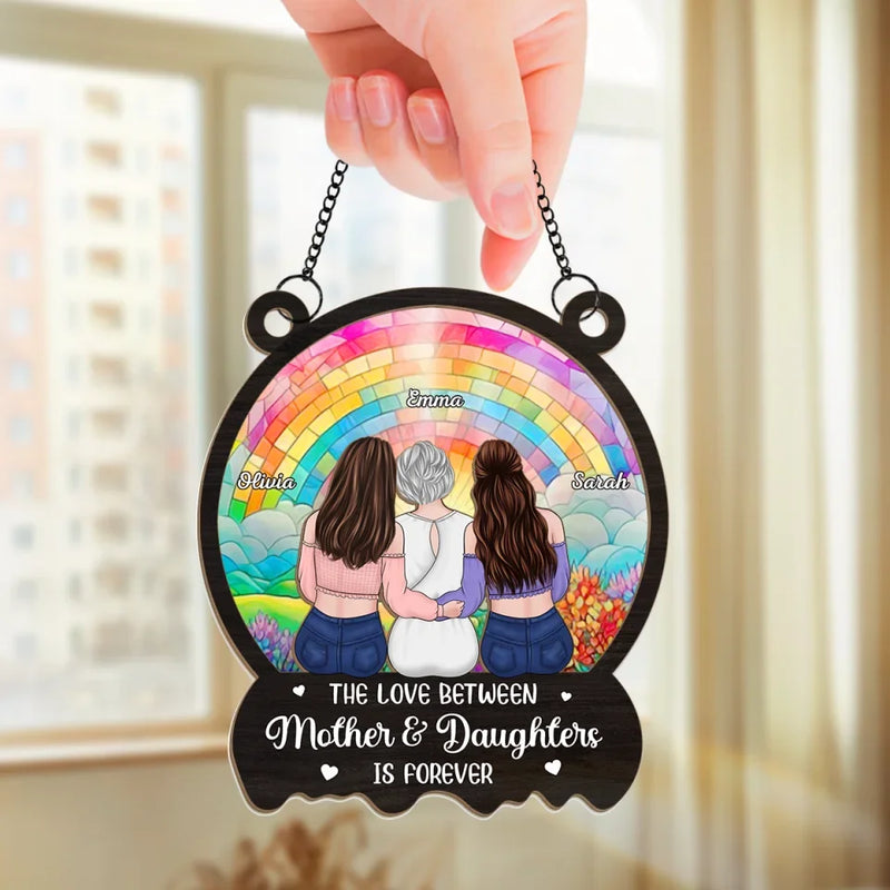 Daughters Are The Anchors Of A Mother’s Life - Family Personalized Window Hanging Suncatcher - Gift For Mom, Daughter