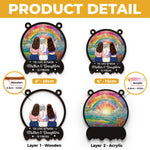 Custom Name Mother and Daughters Gifts - Personalized Suncatcher Ornament