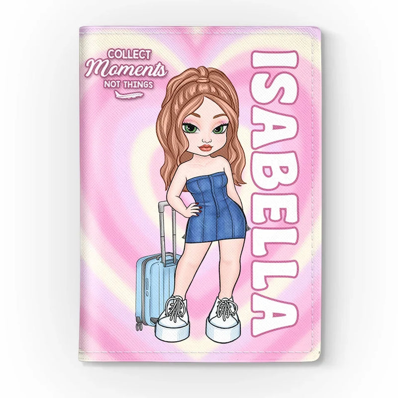 Finding Paradise Wherever I Go - Travel Personalized Custom Passport Cover, Passport Holder - Holiday Vacation Gift, Gift For Adventure Travel Lovers