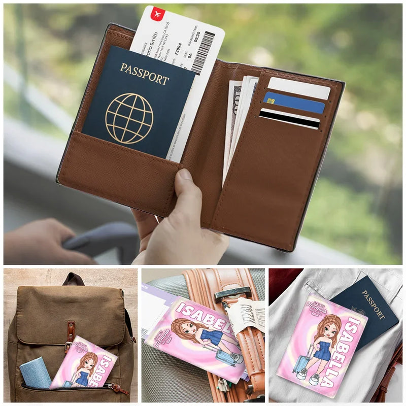 Finding Paradise Wherever I Go - Travel Personalized Custom Passport Cover, Passport Holder - Holiday Vacation Gift, Gift For Adventure Travel Lovers