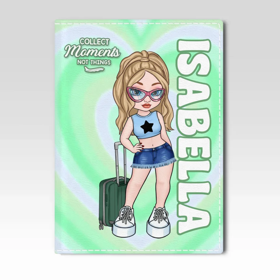 Finding Paradise Wherever I Go - Travel Personalized Custom Passport Cover, Passport Holder - Holiday Vacation Gift, Gift For Adventure Travel Lovers