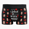 Custom Photo I'm Nuts About You - Couple Personalized Custom Boxer Briefs, Men's Boxers - Gift For Husband Wife, Anniversary