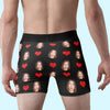 Custom Photo I'm Nuts About You - Couple Personalized Custom Boxer Briefs, Men's Boxers - Gift For Husband Wife, Anniversary
