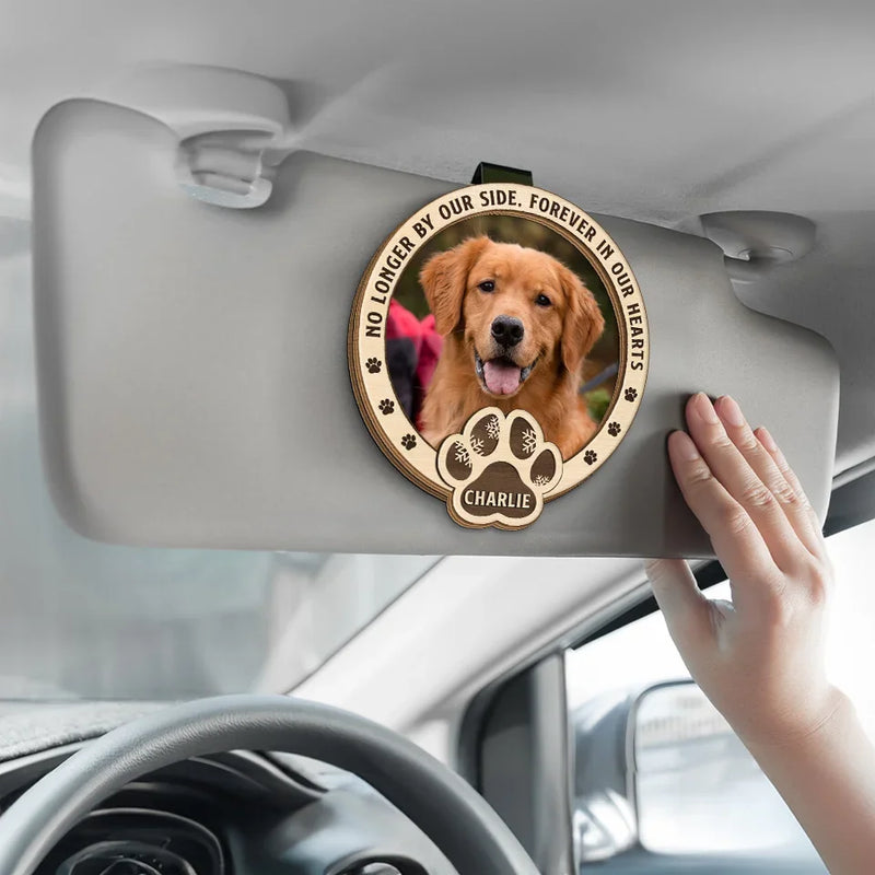 Custom Photo You Were My Favorite Hello And My Hardest Goodbye - Memorial Personalized Custom Car Visor Clip - Sympathy Gift For Pet Owners, Pet Lovers