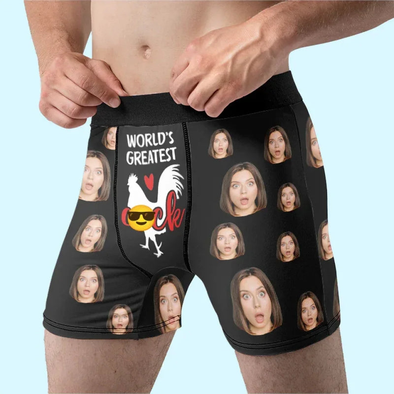 Custom Photo I Need You And I Want You - Couple Personalized Custom Boxer Briefs, Men's Boxers - Gift For Husband Wife, Anniversary