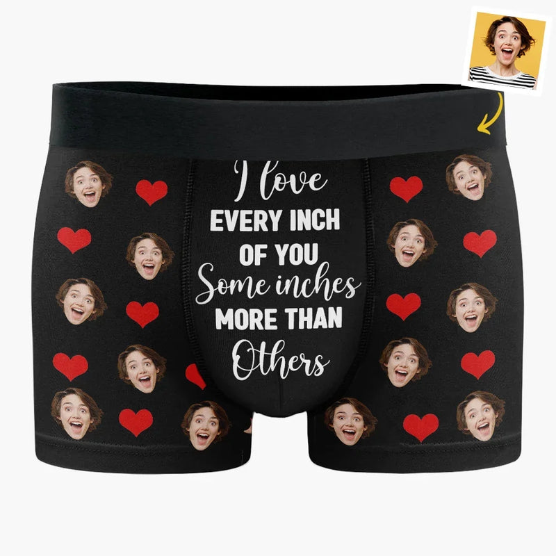 Custom Photo I Love You For Your Personality - Couple Personalized Custom Boxer Briefs, Men's Boxers - Gift For Husband Wife, Anniversary