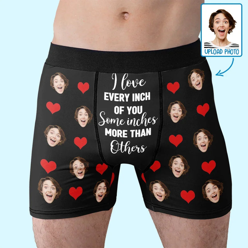Custom Photo I Love You For Your Personality - Couple Personalized Custom Boxer Briefs, Men's Boxers - Gift For Husband Wife, Anniversary