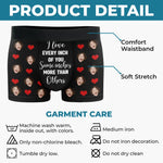 Custom Photo I Love You For Your Personality - Couple Personalized Custom Boxer Briefs, Men's Boxers - Gift For Husband Wife, Anniversary