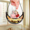 Forever My Friend - Family Personalized Window Hanging Suncatcher Ornament - Gift For Mom, Daughter