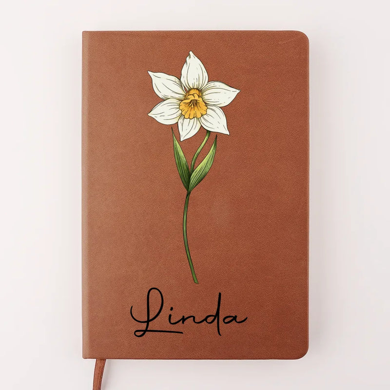 Best Friends Are The Petals Of Life’s Beauty - Bestie Personalized Custom Leather Journal - Gift For Best Friends, BFF, Sisters