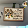 Custom Photo Your Paws Left Tracks On My Heart - Memorial Personalized Custom Car Visor Clip - Sympathy Gift For Pet Owners, Pet Lovers