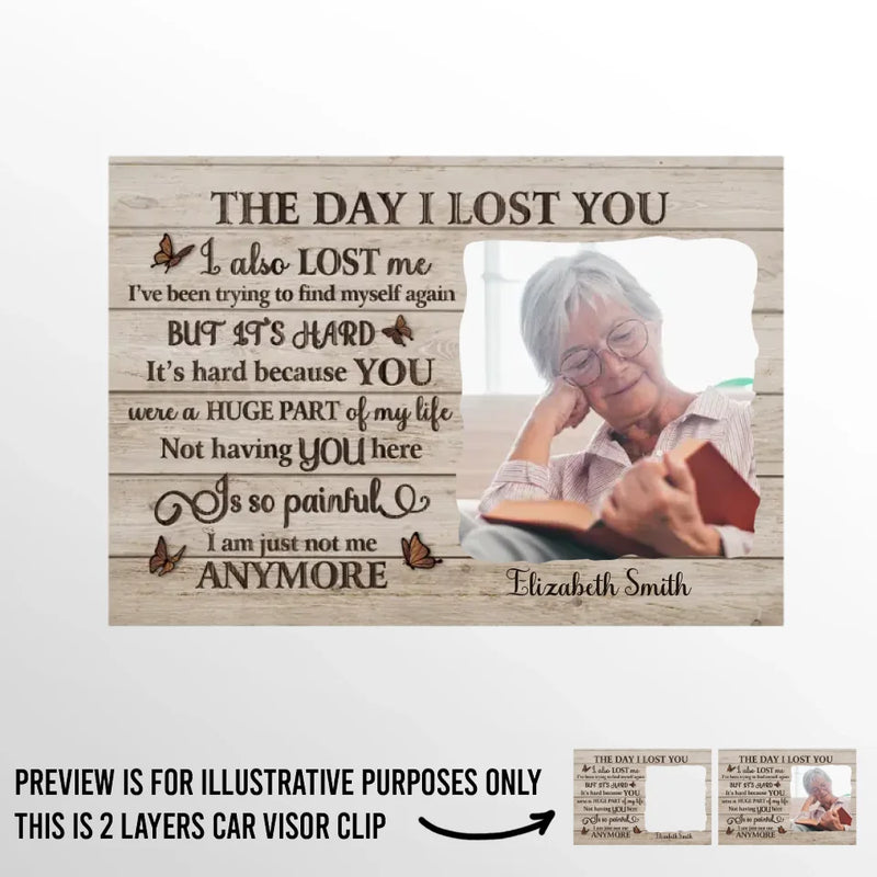 Custom Photo You Will Always Be A Part Of Us - Memorial Personalized Custom Car Visor Clip - Sympathy Gift For Family Members