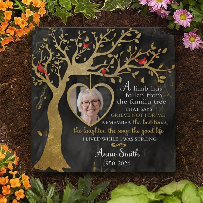 Custom Photo A Beautiful Soul Remembered - Memorial Personalized Custom Square Shaped Memorial Stone - Sympathy Gift For Family Members
