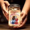 Always Remember I'm Here - Family Personalized Custom Mason Jar Light - Gift For Mom, Daughter