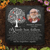 Custom Photo Remember The Best Times - Memorial Personalized Custom Square Shaped Memorial Stone - Sympathy Gift For Family Members
