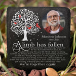 Custom Photo Remember The Best Times - Memorial Personalized Custom Square Shaped Memorial Stone - Sympathy Gift For Family Members