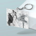 Custom Photo Loved You Then, Love You Still - Couple Personalized Custom Shaped Acrylic Keychain - Gift For Husband Wife, Anniversary