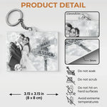 Custom Photo Loved You Then, Love You Still - Couple Personalized Custom Shaped Acrylic Keychain - Gift For Husband Wife, Anniversary