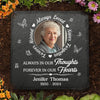 Custom Photo Not A Day Goes By That You Are Not Missed - Memorial Personalized Custom Square Shaped Memorial Stone - Sympathy Gift For Family Members