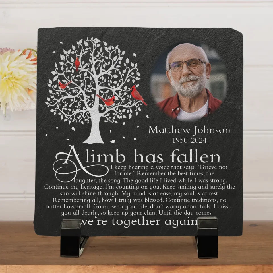 Custom Photo Remember The Best Times - Memorial Personalized Custom Square Shaped Memorial Stone - Sympathy Gift For Family Members