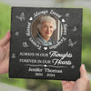 Custom Photo Not A Day Goes By That You Are Not Missed - Memorial Personalized Custom Square Shaped Memorial Stone - Sympathy Gift For Family Members