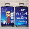Voyagez assez loin pour vous rencontrer - Housse de bagage personnalisée - Cadeau vacances d'été, cadeau pour les amoureux du voyage d'aventure