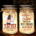 You’re Not Just Our Mom, You’re Our World - Family Personalized Custom Mason Jar Light - Gift For Mom, Daughter