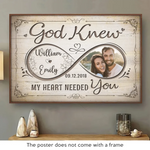 Custom Photo Infinity Love Couple Gifts - Personalized Poster
