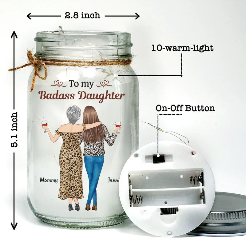 You Are My Greatest Treasure, And I’m Endlessly Proud Of You - Family Personalized Custom Mason Jar Light - Gift For Mom, Daughter