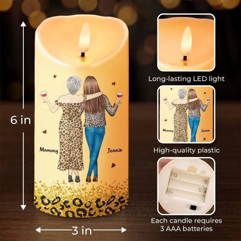 I Love And I'm So Proud Of You Always - Family Personalized Custom LED Candle - Gift For Mom, Daughter