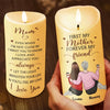 We Carry Your Love In Our Hearts Every Day - Family Personalized Custom LED Candle - Gift For Mom, Daughter