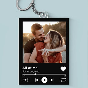 Custom Photo Give Me Your Forever - Couple Personalized Custom Shaped Acrylic Keychain - Gift For Husband Wife, Anniversary