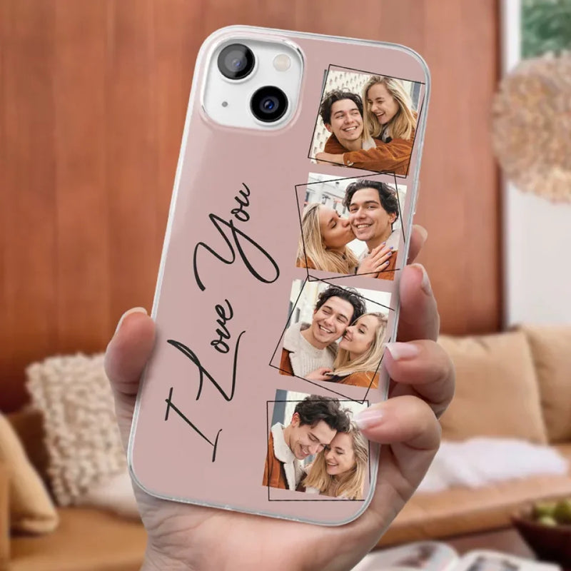 Custom Photo I Love You So Much - Couple Personalized Custom Clear Phone Case - Gift For Husband Wife, Anniversary