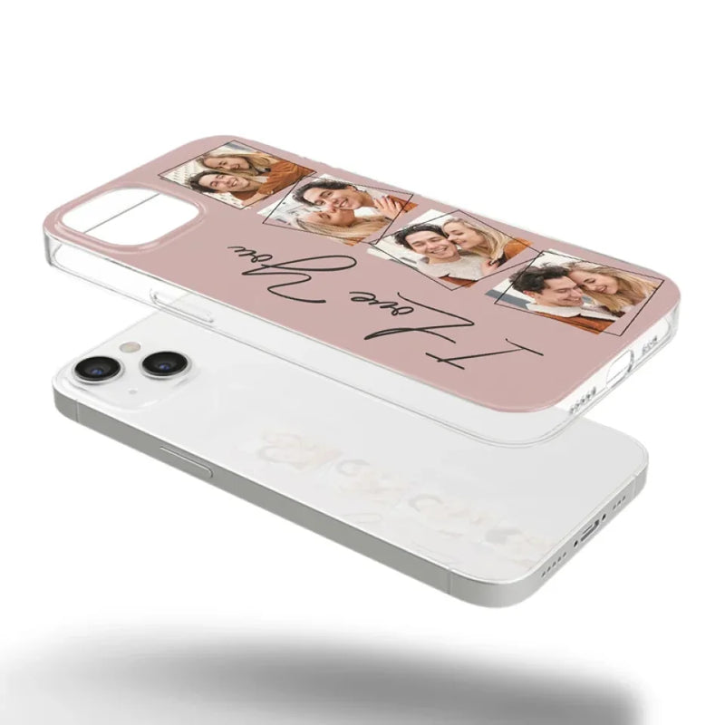 Custom Photo I Love You So Much - Couple Personalized Custom Clear Phone Case - Gift For Husband Wife, Anniversary