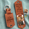 Custom Photo Your Love Is My Greatest Gift - Couple Personalized Custom Engraved Leather Keychain - Gift For Husband Wife, Anniversary