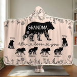 Love Grows Best In Family Gardens - Family Personalized Custom Snuggle Blanket, Hoodie Blanket - Gift For Mom, Grandma