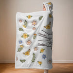 Love Makes A Family Complete - Family Personalized Custom 3D Inflated Effect Printed Snuggle Blanket, Hoodie Blanket - Gift For Family Members