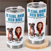 A Girl And Her Dogs, A Bond That’s Unbreakable And Pure - Dog Personalized Custom Tumbler - Gift For Pet Owners, Pet Lovers