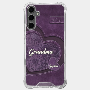 Grandma, Your Love Has Shaped Me In Lasting Ways - Family Personalized Custom Clear Phone Case - Gift For Mom, Grandma