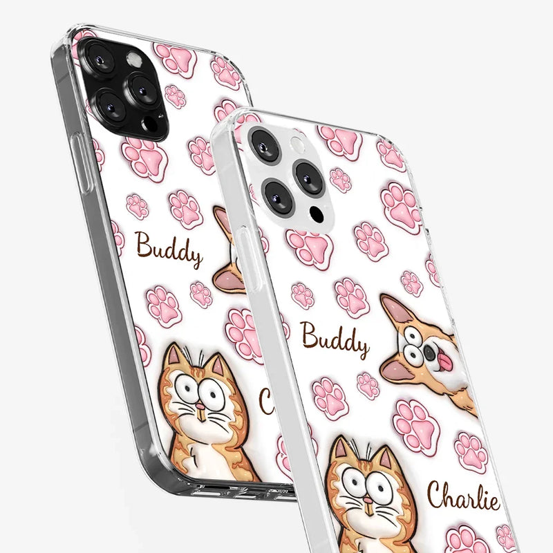 Furry Friends Are The Ultimate Healers - Dog & Cat Personalized Custom 3D Inflated Effect Printed Clear Phone Case - Gift For Pet Owners, Pet Lovers