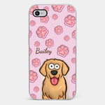 Custom Name Cat Paw Print Gifts for Cat Lovers - Personalized Phone Case