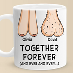Together Forever - Couple Personalized Custom Mug - Gift For Husband Wife, Anniversary