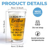 Being My Brother Is Really The Only Gift You Need - Family Personalized Custom Beer Glass - Gift For Family Members
