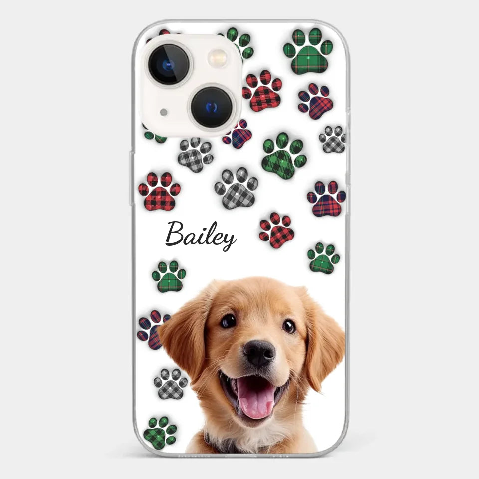 Custom Photo My Best Friend Has Four Paws - Dog & Cat Personalized Custom 3D Inflated Effect Printed Clear Phone Case - Gift For Pet Owners, Pet Lovers