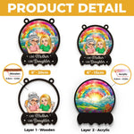 Like Mother Like Daughters - Family Personalized Window Hanging Suncatcher - Gift For Mom, Daughter