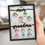 You Are In Our Hearts Forever - Family Personalized Custom 2-Layered Wooden Plaque With Stand - Gift For Mom, Grandma
